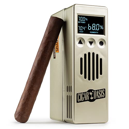 Cigar Oasis Excel 3.0 Electronic Humidifier for 100-300 Cigar Capacity Humidors - The Original Set It and Forget It Cigar Humidifier for Any Style Cigar Humidor