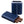 Prestige Import Group - 3 Cigar Holder Leather Diamond Pattern Stitch Style Cigar Travel Case - Blue