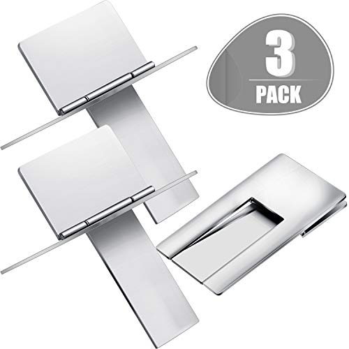 3 Pieces Stainless Steel Foldable Cigar Holder Cigarette Display Shelf Cigar Stand Rack for Cigarette Father's Day Supplies, Silver. Accessories