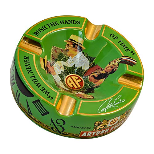 Limited Edition Large 8.75" Arturo Fuente Porcelain Cigar Ashtray Green