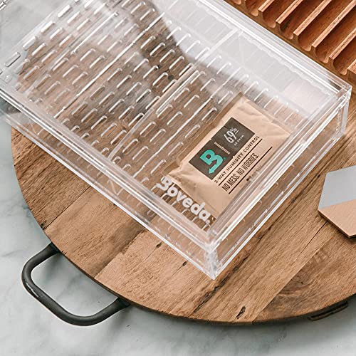 Boveda 69% Two-Way Humidity Control Packs For Storing Up to 25 Items – Size 60 – Single – Plastic & Wood Humidifier Boxes & Zip Lock Bags – Moisture Absorber – Humidifier Pack – Individually Wrapped