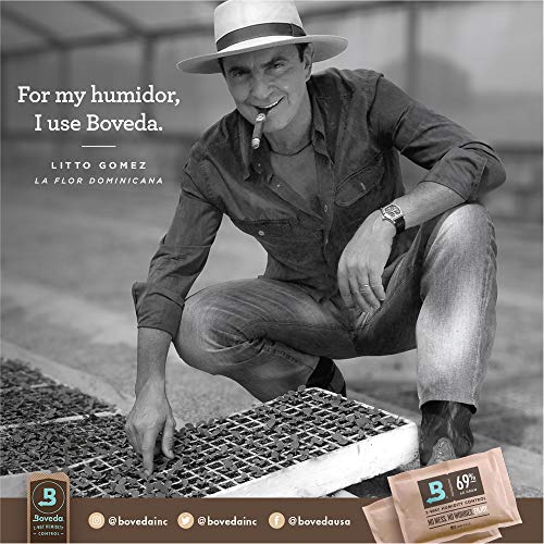 Boveda 72% Two-Way Humidity Control Packs For Storing Up to 25 items – Single – For Wood Containers – Moisture Absorber – Humidifier Pack – Individually Wrapped Hydration Packet