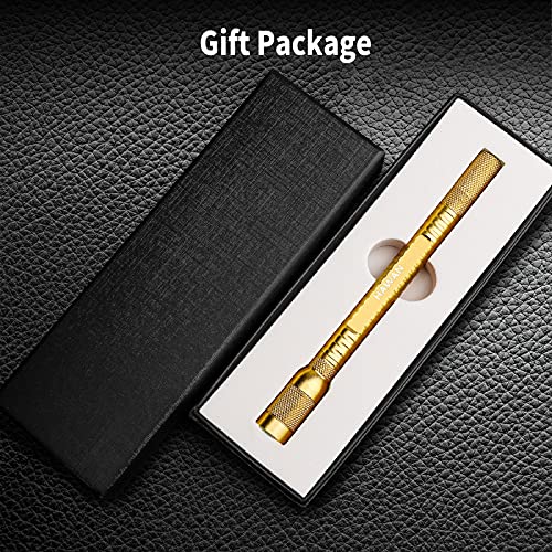 HAWAN Cigar Punch 4 in 1 Multitool Dual Size Punch with Draw Enhancer Cutter and Twin Nubber (Color: Gold) Accessories…